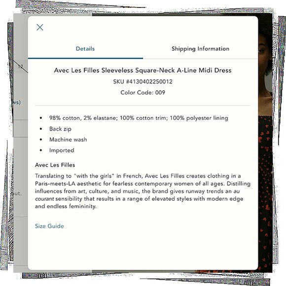 NWT: Black & Red Heart Print Fit & Flare Corset Detail Cotton Midi Dress (4) - Picture 7 of 7